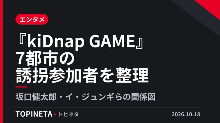『kiDnap GAME』7都市の誘拐参加者を整理|坂口健太郎・イ・ジュンギらの関係図
